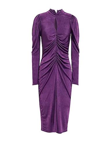 Deep purple Jersey Midi dress