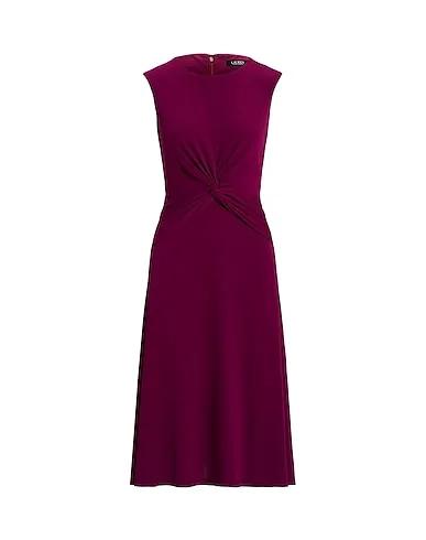 Deep purple Jersey Midi dress TWIST-FRONT JERSEY DRESS
