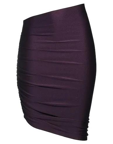 Deep purple Jersey Midi skirt