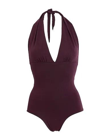 Deep purple Jersey One-piece swimsuits Venere
