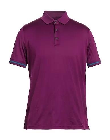 Deep purple Jersey Polo shirt