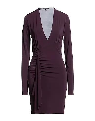 Deep purple Jersey Short dress