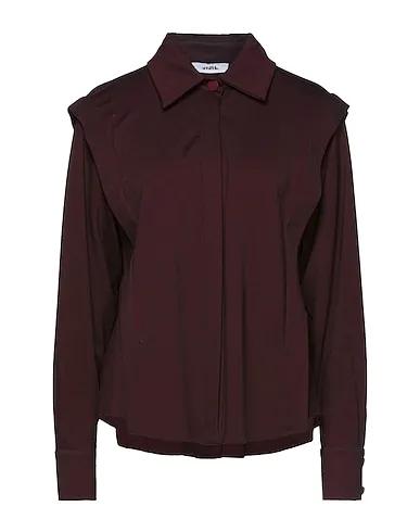 Deep purple Jersey Solid color shirts & blouses