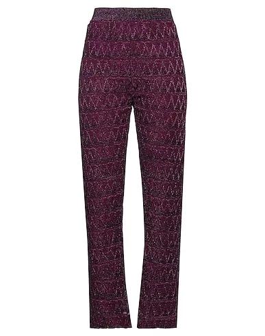 Deep purple Knitted Casual pants