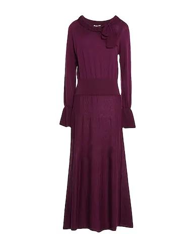 Deep purple Knitted Long dress