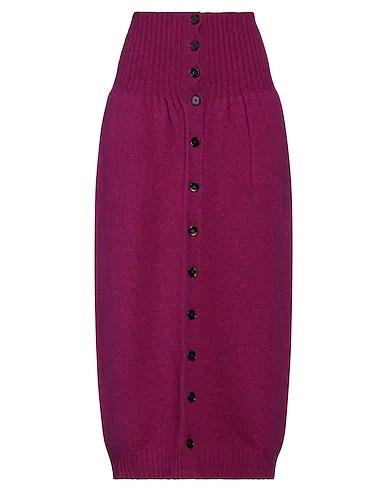 Deep purple Knitted Maxi Skirts