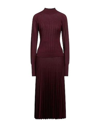 Deep purple Knitted Midi dress