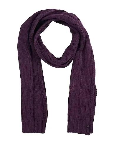 Deep purple Knitted Scarves and foulards