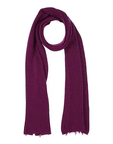 Deep purple Knitted Scarves and foulards