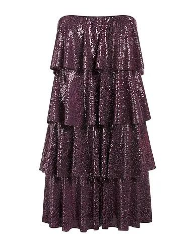 Deep purple Knitted Short dress