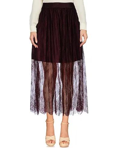 Deep purple Lace Midi skirt