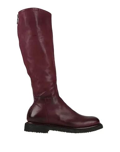 Deep purple Leather Boots