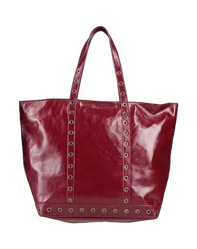 Deep purple Leather Handbag