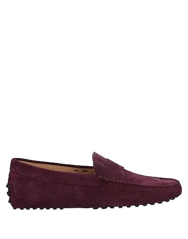 Deep purple Leather Loafers