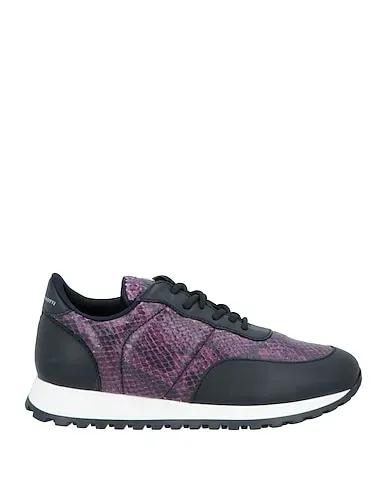 Deep purple Leather Sneakers