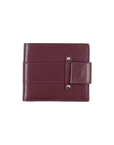 Deep purple Leather Wallet