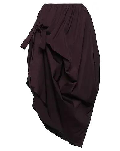 Deep purple Plain weave Maxi Skirts