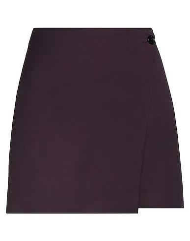 Deep purple Plain weave Mini skirt
