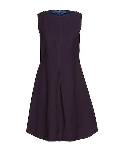 Deep purple Plain weave Short dress