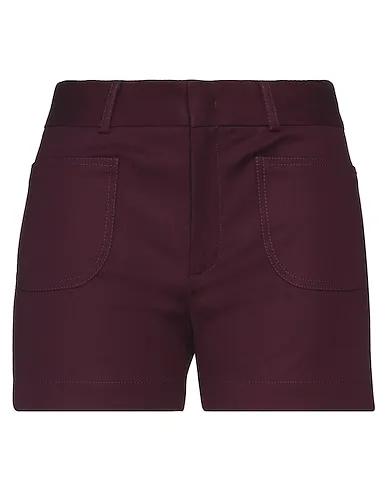 Deep purple Plain weave Shorts & Bermuda