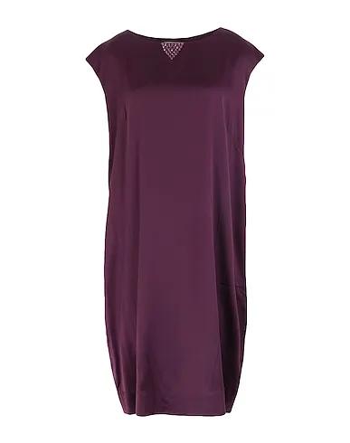 Deep purple Satin Midi dress