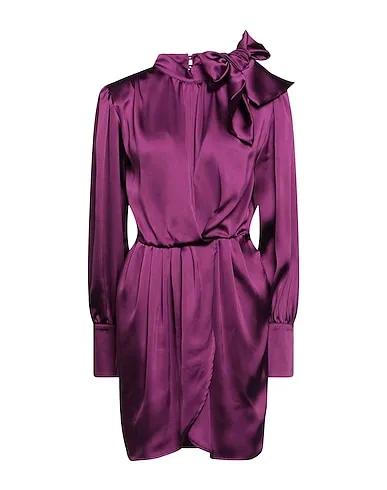 Deep purple Satin Short dress