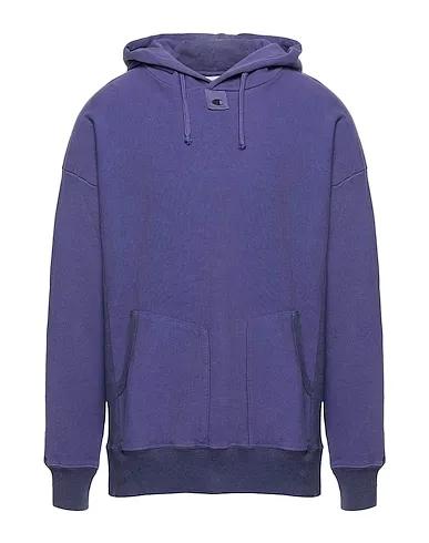 Deep purple Sweatshirt Hooded sweatshirt