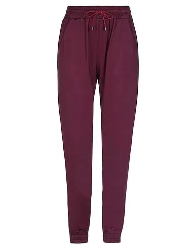 Deep purple Synthetic fabric Casual pants