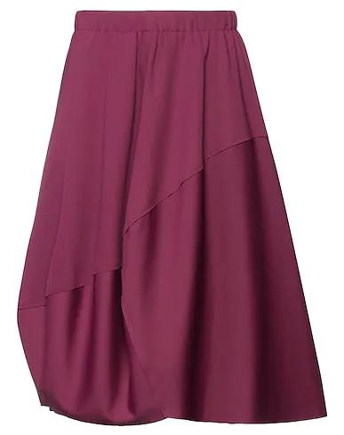 Deep purple Synthetic fabric Midi skirt