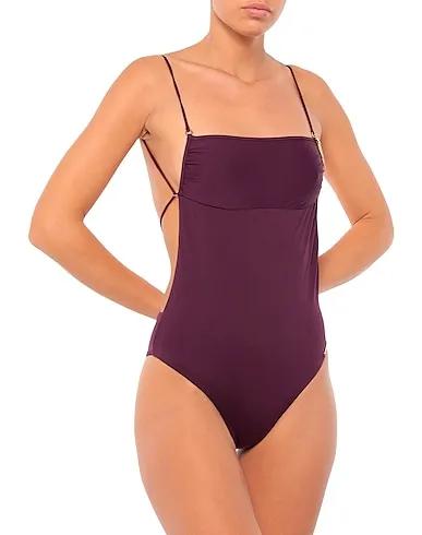 Deep purple Synthetic fabric One-piece swimsuits