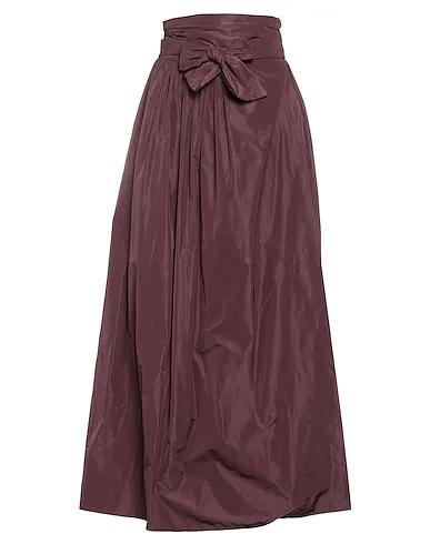 Deep purple Taffeta Maxi Skirts