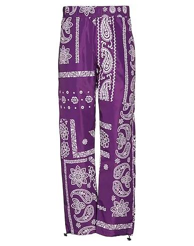 Deep purple Techno fabric Casual pants