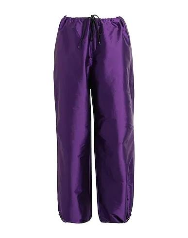 Deep purple Techno fabric Casual pants