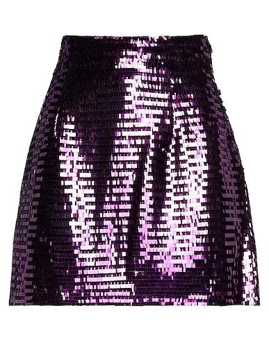 Deep purple Tulle Mini skirt