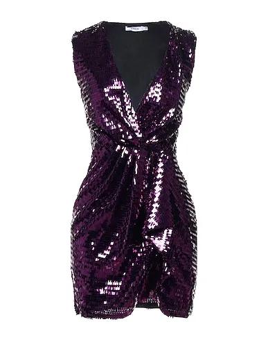 Deep purple Tulle Sequin dress