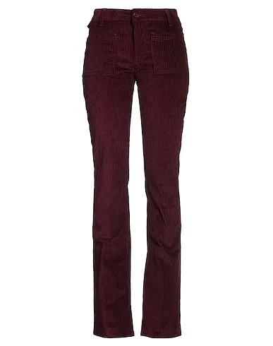 Deep purple Velvet Casual pants