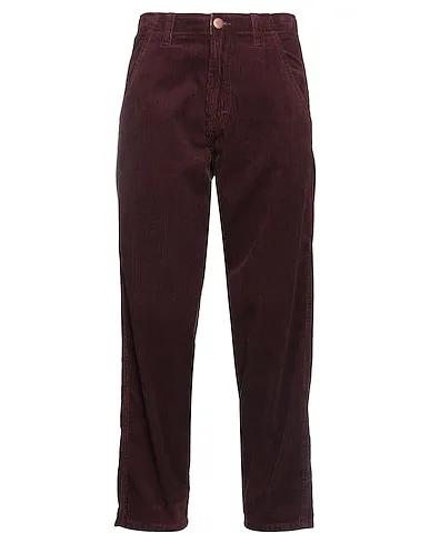 Deep purple Velvet Casual pants