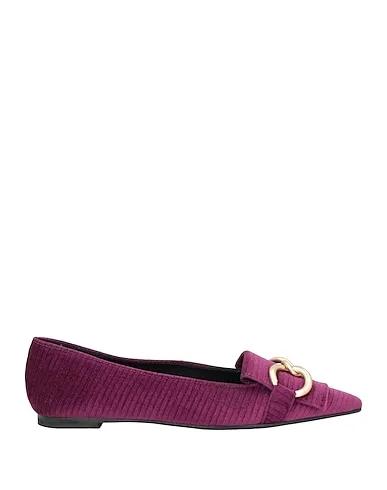 Deep purple Velvet Loafers