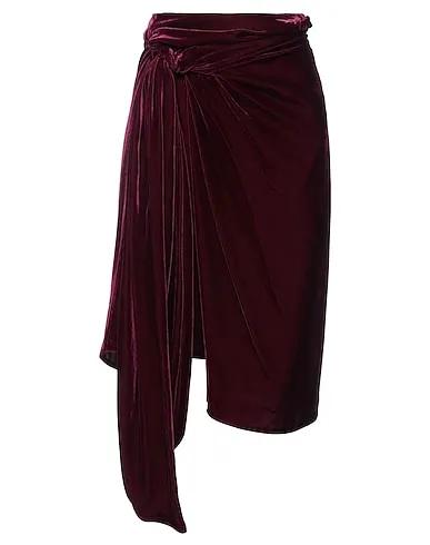 Deep purple Velvet Midi skirt