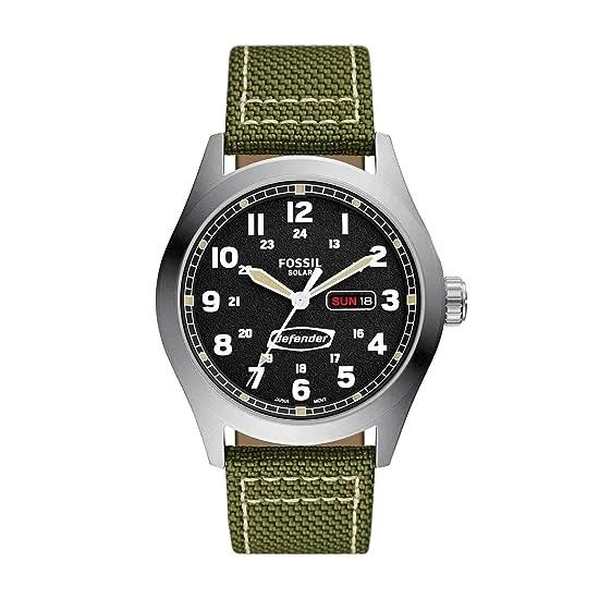 Defender Solar-Powered Olive Nylon Watch - FS5977