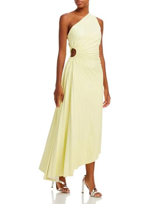 Delfina Asymmetric Side Cutout Dress