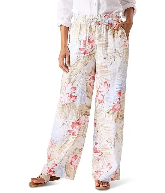 Delicate Flora High-Rise Easy Pants