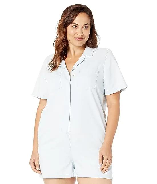 Denim Relaxed Coverall Romper