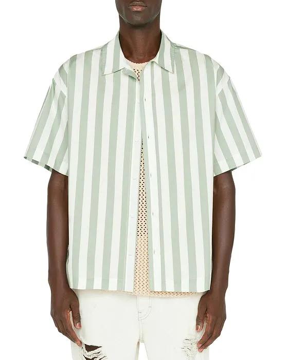 Desert Sage Striped Short Sleeve Shirt