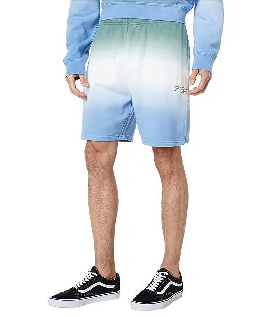 Dip-Dye Summer Fleece Shorts
