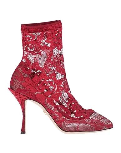 DOLCE & GABBANA | Red Women‘s Ankle Boot