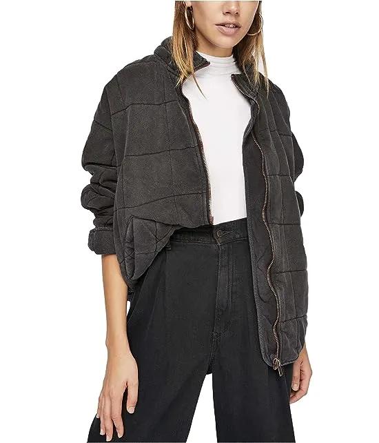 Dolman Quilted Knit Jacket