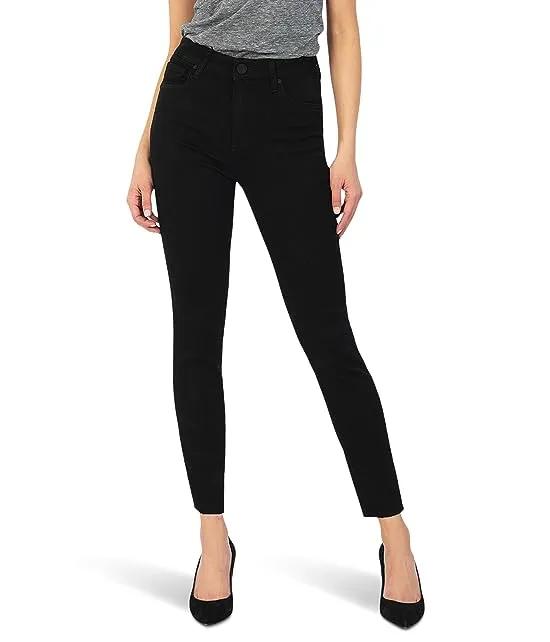 Donna High-Rise Ankle Skinny in Black