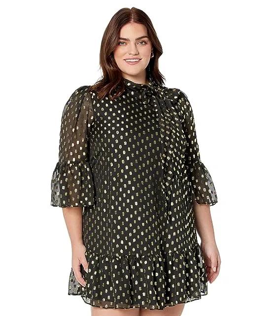 Dot Dress with Bell Sleeves