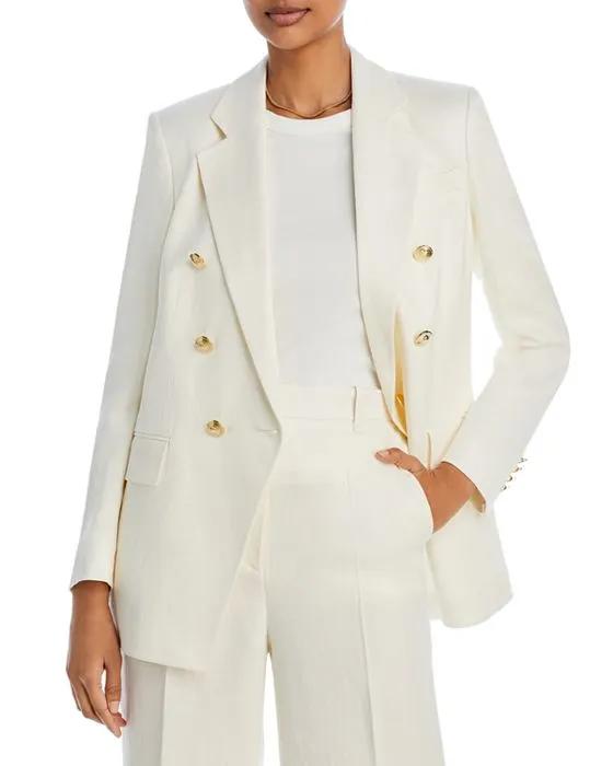 Double Breasted Notch Collar Blazer